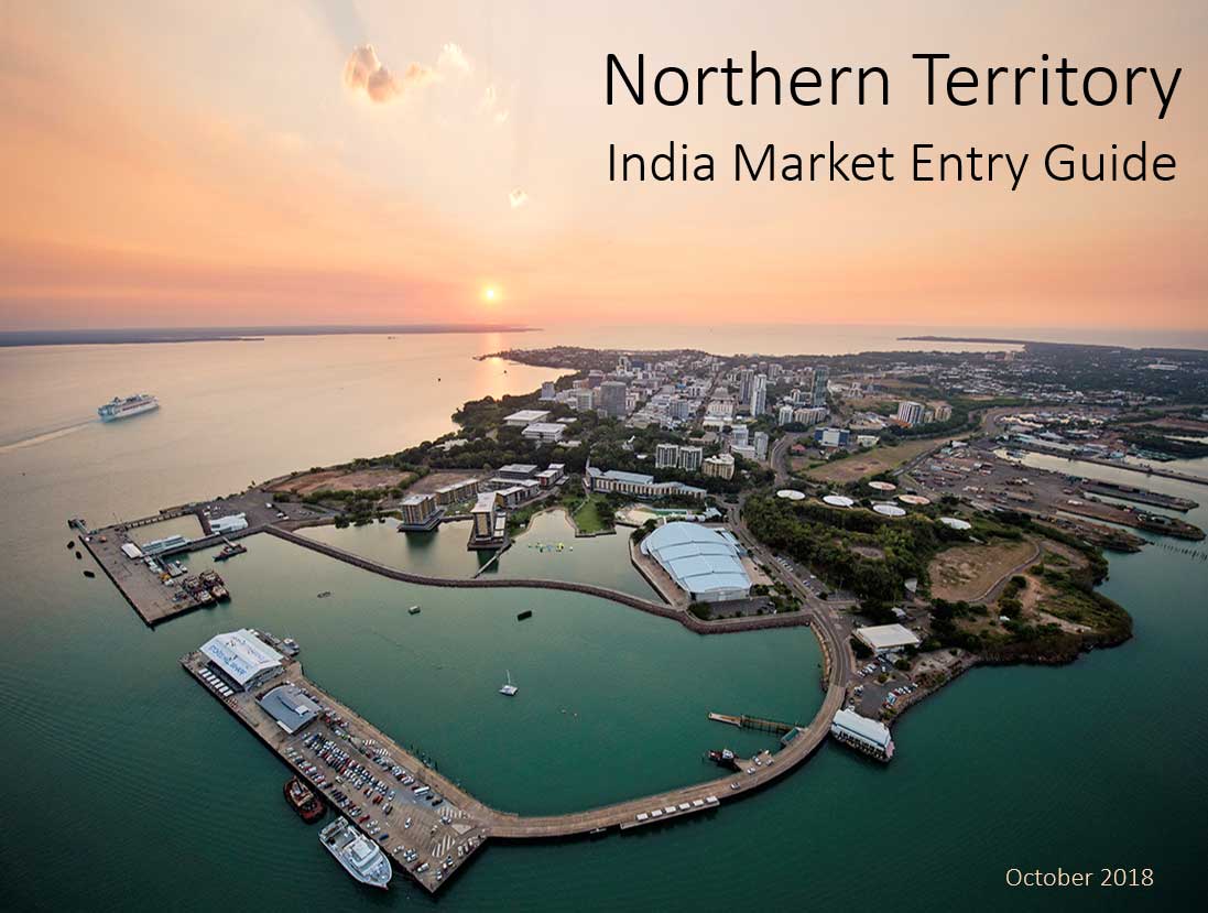 Northern Territory India market entry guide, aerial view of Darwin city