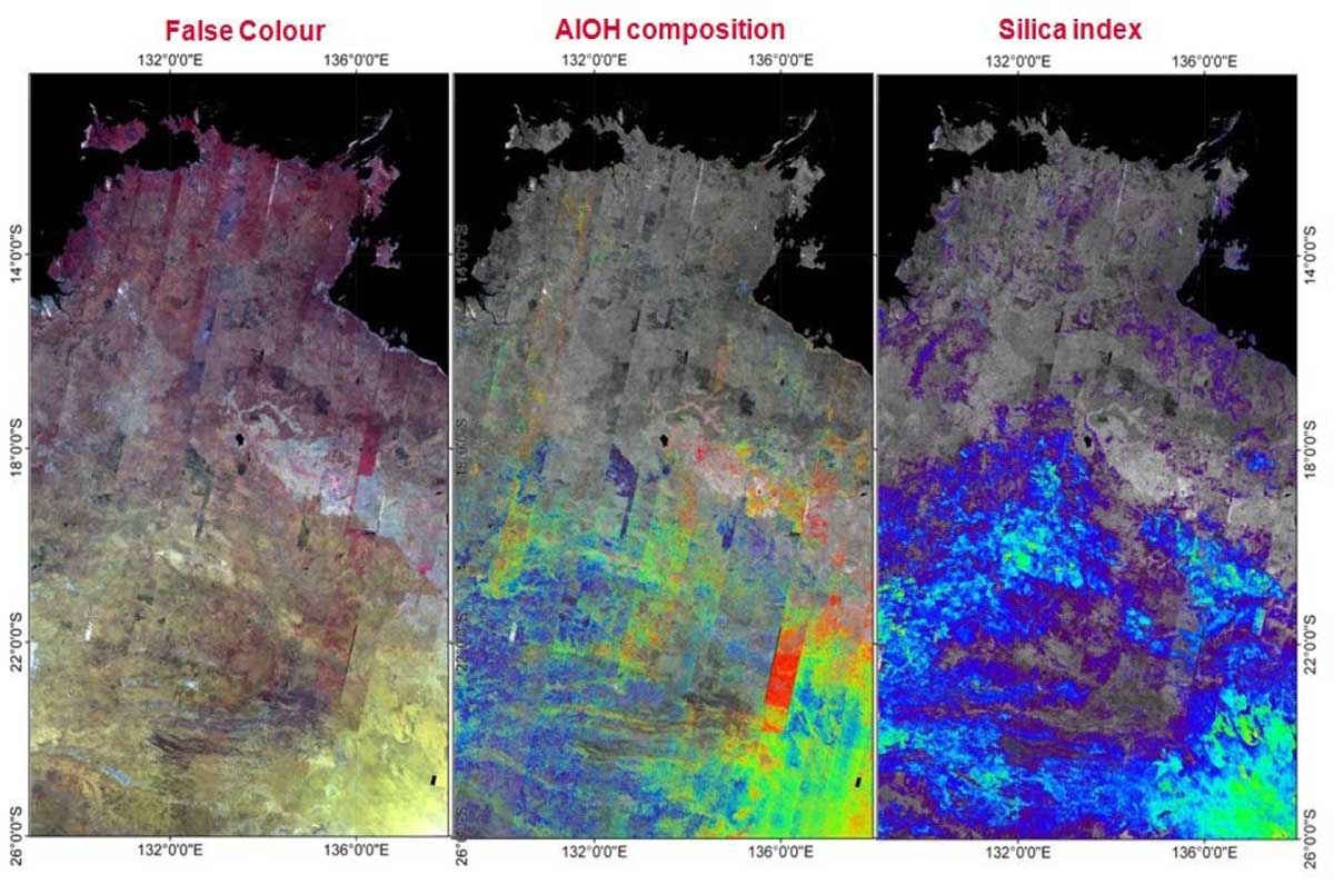 Three examples of geoscience maps of the Northern Territory