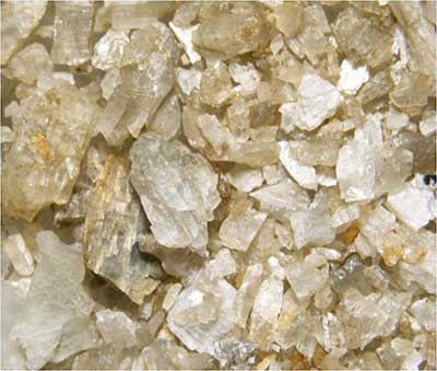 Close up of lithium ore 