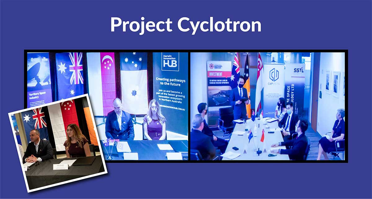 Project Cyclotron signing of MoU over Zoom