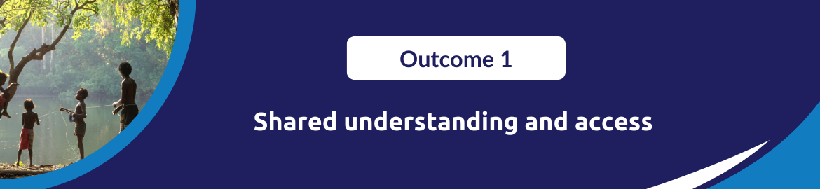 Outcome 1: shared understanding and access