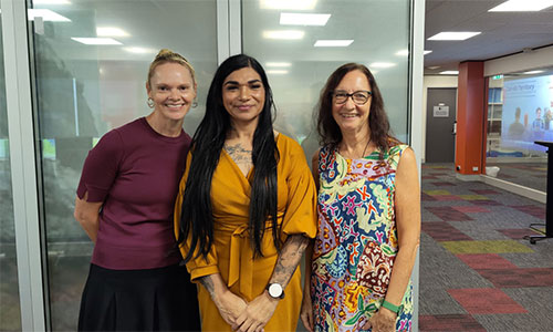 Image R to L: Tracey Sawyer and Tina Haywood with Dr Anne Walters, Director of Northern Australia Capacity and Response Network (NAPCaRN)