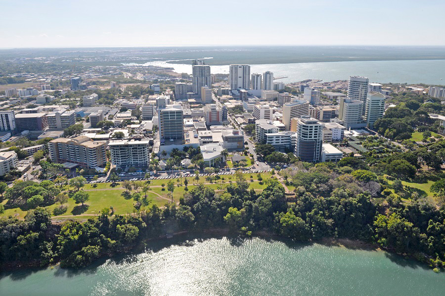 Aerial view of Darwin