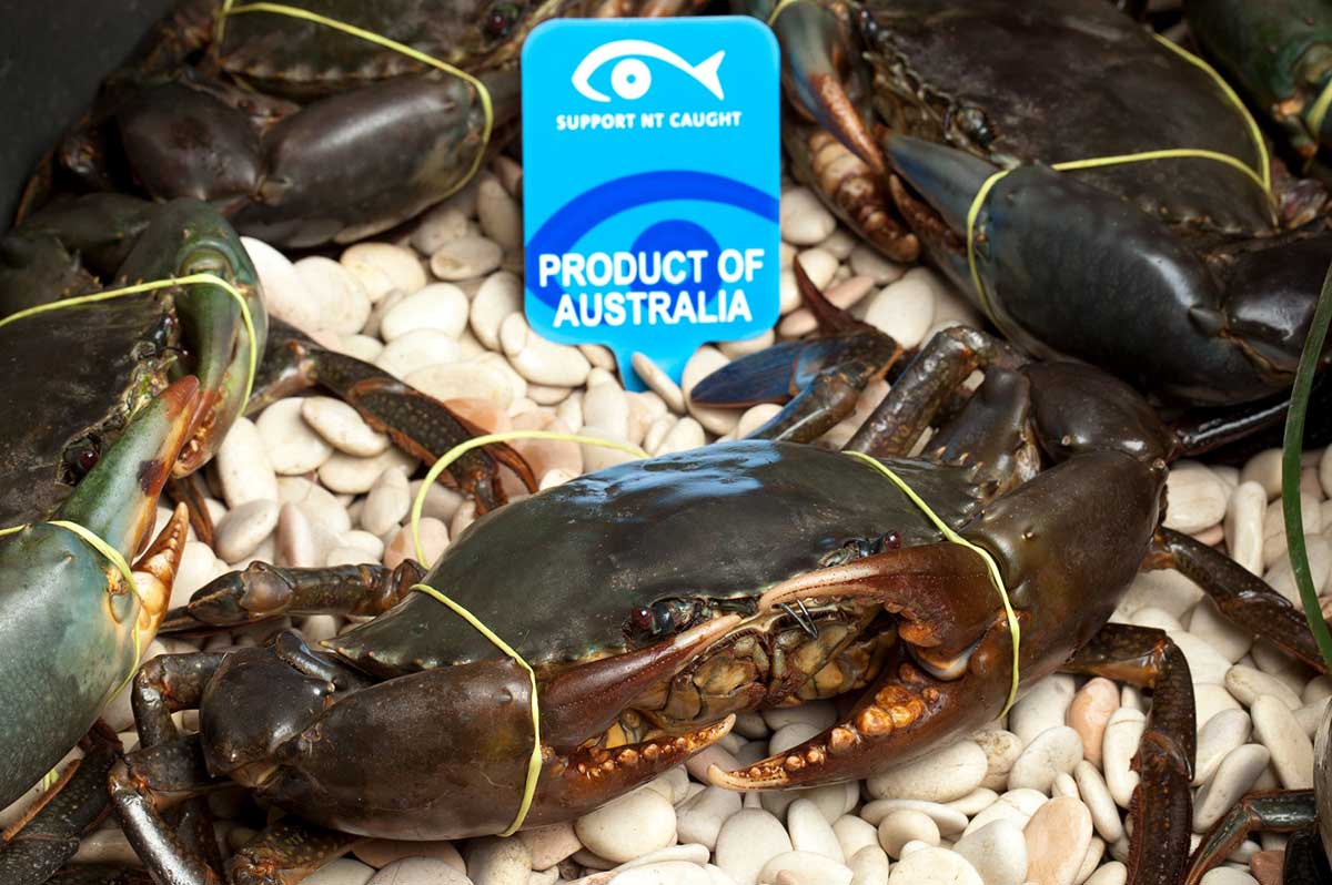 Crab, support NT caught, product of Australia