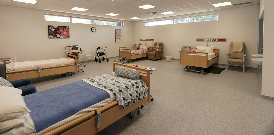 Room in aged care training facility