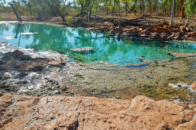 Hanrahans Pool during the dry season (August 2014)