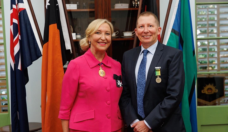 Dr Scrimgeour awarded Public Service Medal at Territory Day ceremony